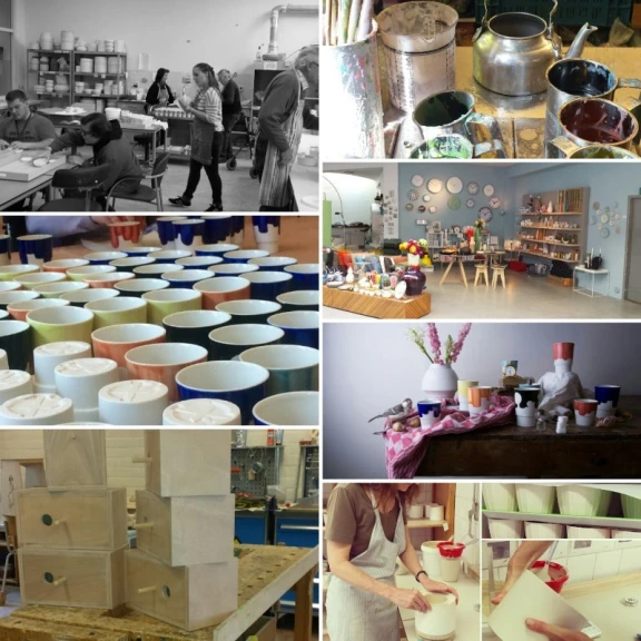 Afbeelding van de werkplek 'Siza- Design X Ambacht'.