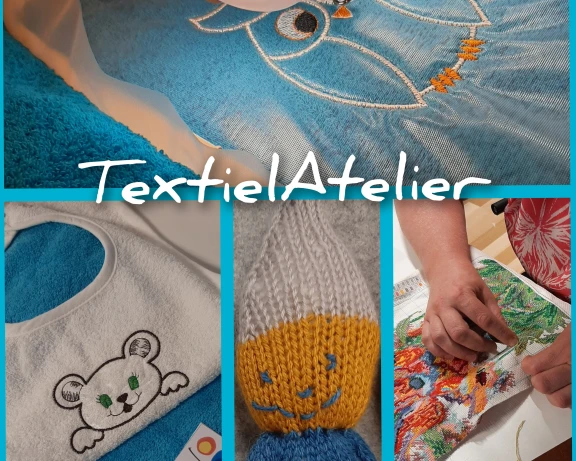 Afbeelding van de werkplek 'Textiel atelier'.